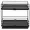 Organize It All Matte Black 2-Tier Slide Out Shelf Organizer